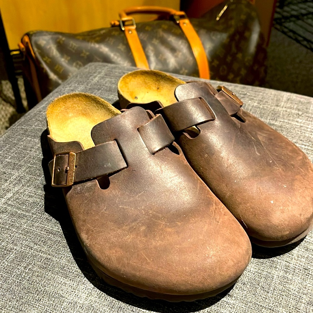 Brown Birkenstock Clogs